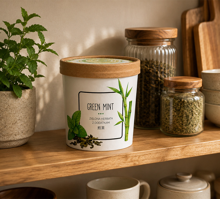 Green Mint Leo Tea – zielona miętowa herbata w prezentowym opakowaniu